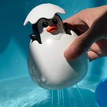 Kūdikio Maudymosi Žaislas Vaikams Mielas Antis Pingvinas Kiaušinių Vandens Purškimo Purkštuvo, Vonios Kambarys Laistymo Dušo Plaukimas Vandens Žaislai Vaikams Dovanų