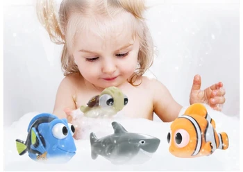 Kūdikių Vonia, Dušas, Žaislų, Ieškant Žuvų Dory Plūduriuoti Vandens Purškimo Spaudimas Žaislai, Guminiai Vonios kambarys Žaisti Gyvūnų Ryklys Vonios Žaislas Vaikams
