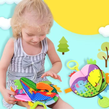 Kūdikių Žaislų, Minkštu Skudurėliu Knygų Kūdikių Intelekto Vystymosi Kūdikių Švietimo Vežimėlio Barškutis Žaislai, Žaislai 20% nuolaida DS19