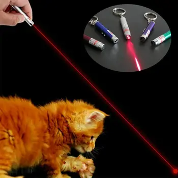 Kūrybos Juokingi Pet LED Lazeris Katė Žaislas Katė Lazerinis Žymeklis Parkeris Interaktyvus Katės Žaislas Ryškus Animacijos Pelės Šešėlis