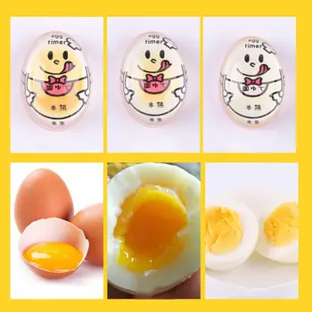 Kūrybos Kiaušinių Laikmatis Pusė/Pusiau Visiškai Virtų Kiaušinių Laikmatis Karščiui atsparios Dervos Puikus Spalvų-Keičiasi Kiaušinių Laikmatis Virtuvės Įrankis