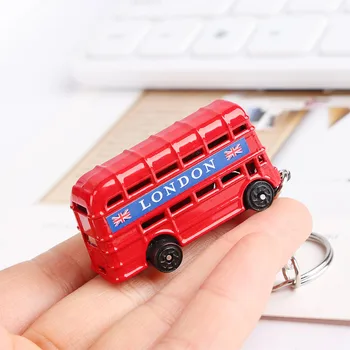 Kūrybos Raudona Autobusų Pašto dėžutės Dizaino Pakabukas Keychain Kelionės Suvenyras, Dovanos Moterims, Vyrams, Raktų Žiedas London Stilius Raktų Pakabukas