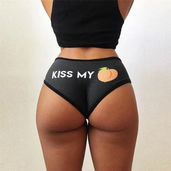 Lady Sexy Kelnaitės Subrendusių Moterų Kelnės Visas Rungtynes, Kvėpuojantis Patogios Kelnaitės Mutandine Kiss Me Persikų Modelio Kelnaitės