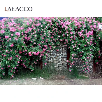 Laeacco Sodo Žiedų Kutas Gėlės Žaliųjų Vynuogių Būdas Pavasario Vaizdingos Foto Fonas Fotografijos Foną, Photocall Foto Studija