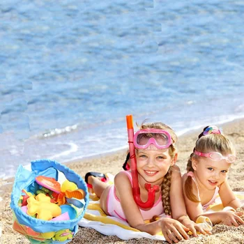 Lauko Plaukimo Paplūdimio Krepšys Plaukimo Krepšys Sulankstomas Akių Vaikams, Paplūdimio Žaislų Organizatorius Krepšių Saugojimo Kuprinė Vaikams