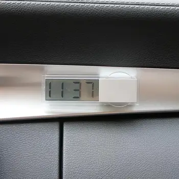 LCD Automobilinis Skaitmeninis Langą Laikrodis Ant Lango Celsijaus, Farenheito Aukštos Kokybės Automobilių Skaitmeninis Termometras su Ornamentu Priedai
