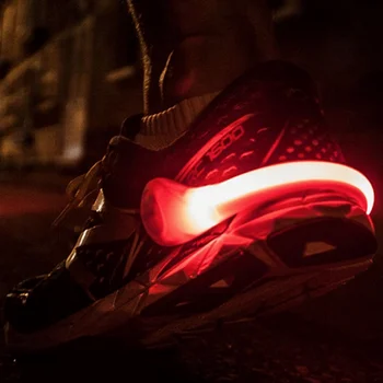 Led batų clip Bėgikų Naktį Naudinga Naujovė Įrankis Lauko Įrašą Batai Saugos Flash Žėrintis Šviesos Veikia, Dviračių Nuoma lempos GiC
