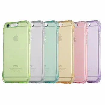 LED Blykstė TPU Case For iPhone 5 5S 5SE 6 6S 7 8 Plius Atvejais, Skaidrios Šviesos Galinį Dangtelį 