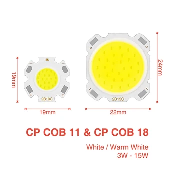 LED, COB (Chip DC9-50V Įvesties 15W 12W 10W 9W 7W 5W 3W, 