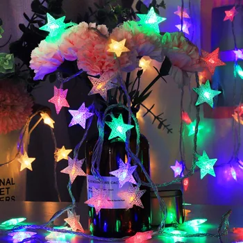 LED juostos Žvaigždės Šviesos Eilutę 10M Šmėžavimas Girliandas Baterija Kalėdų Lempos 3M 6M Šalies Kalėdų Dekoracijas Pasakų Žibintai