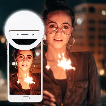 LED Lempos Selfie Šviesos Telefono Apšvietimui Nakties Tamsa Fotografijos Selfie Žiedas Žibintus, Visi Išmaniojo telefono Imtis Foto USB Mokestis