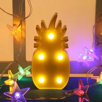 LED Nakties Šviesos Patalpų Sienos Lempos Namuose Vaikai Miegamojo Puošmena Undinėlės Uodegos Šviesos Ananasų Kaktusas Naktį Šviesos