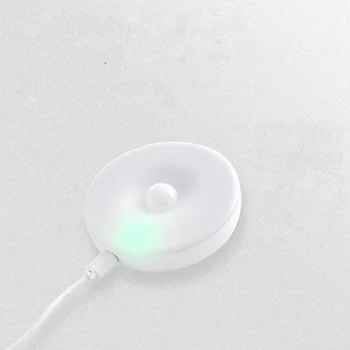 LED PIR Judesio Jutiklis Nakties Šviesos Auto On/Off Belaidžio Sienos Lempos Magnetas USB Įkrovimo Laiptai, Miegamojo Spintoje drabužių Spinta