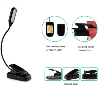 Led Reguliuojamas Klipą Lempos Lemputė USB Įkrovimo Akių Apsauga Stalo Lempos Skaitymo Šviesos CLH@8