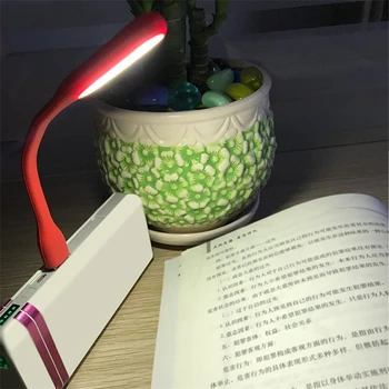 LED USB Žiburiai Kalėdų Dovanos, Lankstus Naktį Lempa Notebook Laptop TablePC Galia Banko Skaityti Patalpų Apšvietimas Miegamojo Puošimas