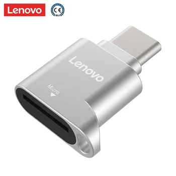 Lenovo D201 USB C Tipo Kortelių Skaitytuvas 480Mbps 512 GB USB-C TF Micro SD OTG Adapterio Tipas-C Atminties Cardreader Nešiojamas Išmaniųjų Telefonų