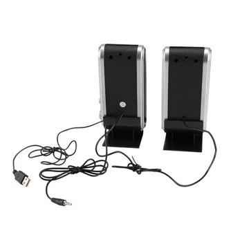 LESHP Kompiuterio Garsiakalbio HY-218 Nešiojamas USB Stereo Soundbox Muzikos Garsiakalbiai Staliniams Lengva Portable Multimedia Speakers
