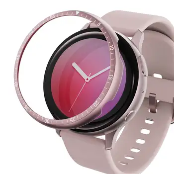 Lieti Bezel Žiedas Dangtelis Skirtas Samsung Galaxy Žiūrėti Aktyvios 2 44mm 40mm Smartwatch Surinkite Lipnia Anti Nulio apsauga metalo atveju