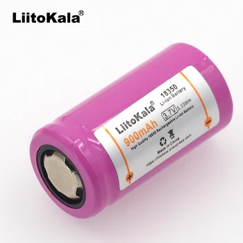 Liitokala ICR18350 li-lon baterija 900mAh daugkartinio Įkrovimo baterija 3.7 V galia cilindro formos Lempų, Elektroninių cigarečių rūkymas