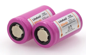 Liitokala ICR18350 li-lon baterija 900mAh daugkartinio Įkrovimo baterija 3.7 V galia cilindro formos Lempų, Elektroninių cigarečių rūkymas