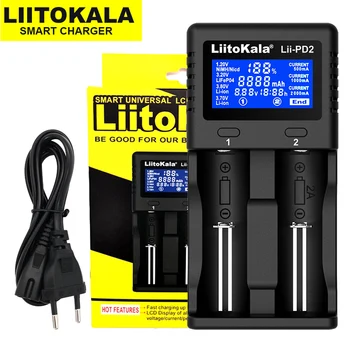 LiitoKala Lii-PD2 Lii-PD4 Lii-S6 Lii500 baterijos Įkroviklio 18650 26650 21700 18350 AA AAA), 3,7 V/3.2 V/1.2 V ličio baterijos NiMH