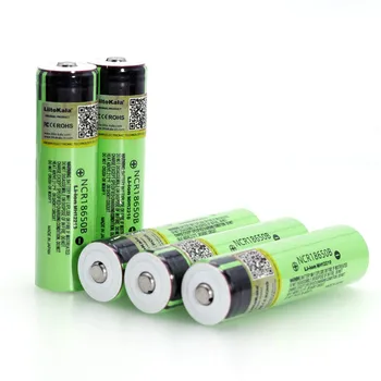 Liitokala naujas NCR18650B 3.7 v 3400 mAh 18650 Ličio Įkraunama Baterija su Smailiomis (Nr. PCB) baterijos