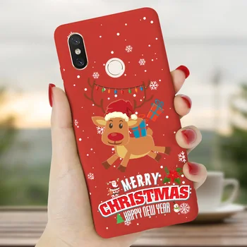 Linksmų Kalėdų Atveju Redmi 6 Pastaba Pro Coque Už Xiaomi Redmi 7, 7A, 8A 6A 5A 5 A Plus 