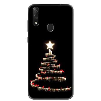 Linksmų Kalėdų Juodas Silikoninis Galinio Dangtelio Atveju, Samsung Galaxy A70 A80 A30S A20S A10S A30 A20 A60 A40 A50 Atveju Kalėdų Dovana Atveju