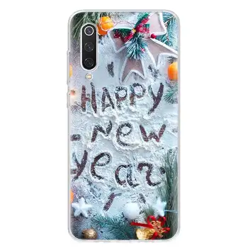 Linksmų Kalėdų, Naujųjų Metų Telefono dėklas Padengti Xiaomi Redmi Pastaba 9S 8 8T 9 7 6 6A 7A 5 5A 4X S2 K20 K30 MI 9 8 Lite CC9 F1 Pro Co
