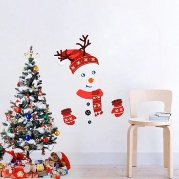 Linksmų Kalėdų Sienos PVC Lipdukas Mados Mielas Sniego senį 