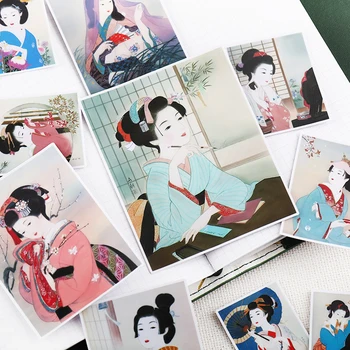 Lipdukai 13pcs Japonijos merginos Vadovas Vandeniui Grožio Dienos Apdailos Priemonė korėjos Animacinių filmų Raiškos tapybos vandeniui