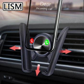 LISM Elastinga Automobilio Savininkas Telefono Automobilių Oro Angos Įrašą Mount Nėra Magnetinių Mobiliojo Telefono Laikiklis GPS Stovėti 