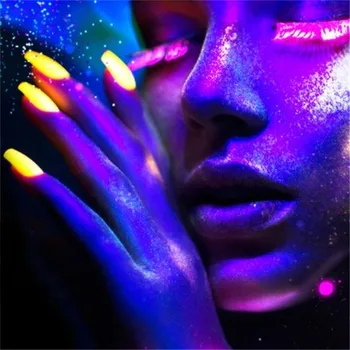 LULAA 12 Spalvų/Set biri pudra, Akių Šešėlių Dulkių Festivalis Pigmento Neon Fluorescencijos Eyeshadow Pigmentas Ne Šviesos