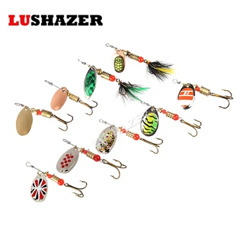 Lushazer spinnerbait 3g-4.2 g šaukštu suvilioti žvejybos wobblers karpių žvejybos reikmenys iscas artificiais para pesca leurre peche žuvys