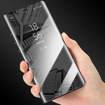 Luxury Smart Veidrodis, Flip Case For iPhone 11 12 Mini Pro XR XS Max Telefono 
