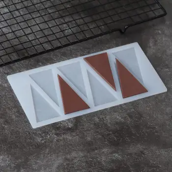 Lygiašonis Trikampis Formos Silikono Formos Tortas Dekoravimo Priemonės Silikono Formos Šokolado Perdavimo Lapo Formos Kepimo Trafaretas Chablon