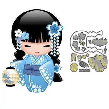 Lėlių Metalo Pjovimo Miršta 2020 Nauja Mergina, Japonija Kimmidoll Gėlių Trafaretas Štampai, Skirti 