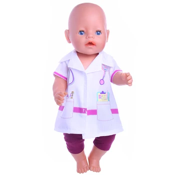 Lėlės Drabužių Priedai, Gydytojas, Slaugytoja, Vienodų Drabužių+Žaislų, Medicinos Įrangos Pritaikymas 18 Colių American Doll & 43 Cm Kūdikių Lėlė Mergaitė