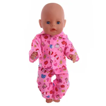 Lėlės Dsiney Animacinių filmų Drabužius Pižama Nightgowns 18 Colių Amerikos&43CM Reborn Baby New Born Lėlės ,Mergaitės, Rusija 
