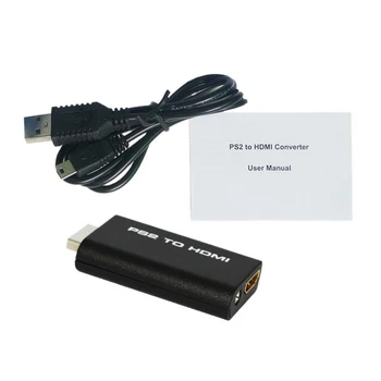 Mados HDV-G300 PS2 HDMI 480i/480p/576i Audio Video Converter Adapteris, 3,5 mm Garso Išvesties Palaiko Visus PS2 Ekranas Mod