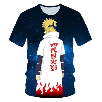 Mados Japonų Anime Naruto Spausdintos Vaikų marškinėliai Vaikai Mados Vasara O-Kaklo Tees Berniukai/Mergaitės, Minkšti Viršūnes Kūdikių Drabužiai.