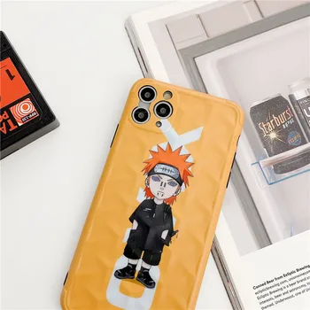 Mados Naruto Animacinių filmų Telefono dėklas Skirtas iphone 11 Pro Max 7 8 plus X XR XS Max Padengti Mielas Modelis Silikono Atgal Atvejais, Matinis Funda