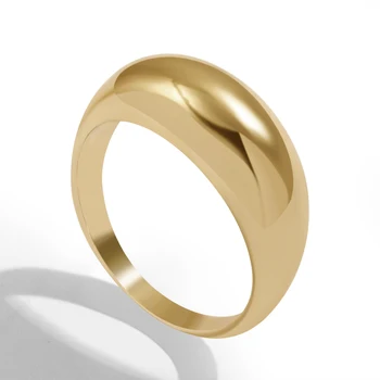 Mados Paprastas Storio Aukso Žiedus Moterims, Madingų Stambusis Geometrinis Turas Ratą Pasukti Virvę Žiedai Moterų Vestuvių Papuošalai