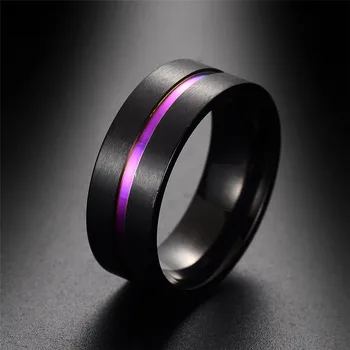 Mados pora žiedas mados vaivorykštė volframo karbido vyrų žiedas mielas motinos žiedas tiktų vestuvių žiedas meilės dovana