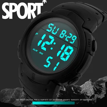 Mados Vandeniui Vyrų Berniukas LCD Skaitmeninis Chronometras, Data Gumos Sporto Riešo Žiūrėti 2020 Karšto Pardavimo Reloj Deportivo Hombre