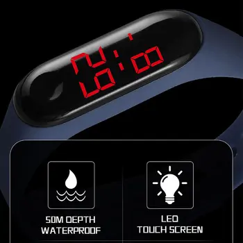 Mados Vyrų, Moterų Sporto Žiūrėti Vandeniui LED Šviesos Elektroninių Jutiklių Laikrodžiai Atsitiktinis Apyrankę ant Riešo Žiūrėti Padėkos Dovana