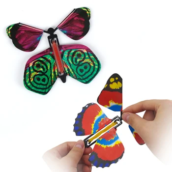 Magijos knyga skraidantis drugelis dirbo elastinės juostos žaislai vertus transformacijos kelių drugelis rekvizitai suaugusiųjų juokinga staigmena žaislai dovana