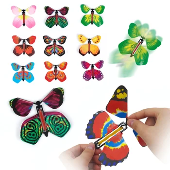 Magijos knyga skraidantis drugelis dirbo elastinės juostos žaislai vertus transformacijos kelių drugelis rekvizitai suaugusiųjų juokinga staigmena žaislai dovana