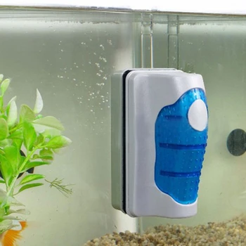 Magnetinis Akvariumo Žuvų Bakas Šepečiai Plastikinis Sponge Reikmenys, Įrankiai, Plūduriuojantis Švaraus Stiklo Dumblių Grandiklis Brush Cleaner