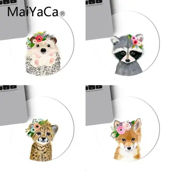 MaiYaCa Gyvūnų dėvėti gėlių ežys karvė, šuo, katė, lapė žaidimų Pelės padas PC Laptop Notebook 20x20cm žaidėjus stalas padas